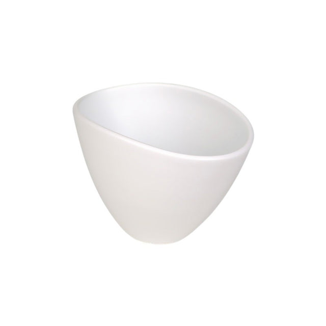 Vas ceramic Ovum mat alb 26cm