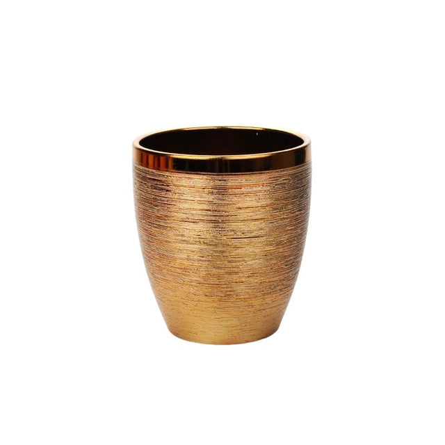 imagine produs Vas ceramic Nizza 15.5x14cm auriu