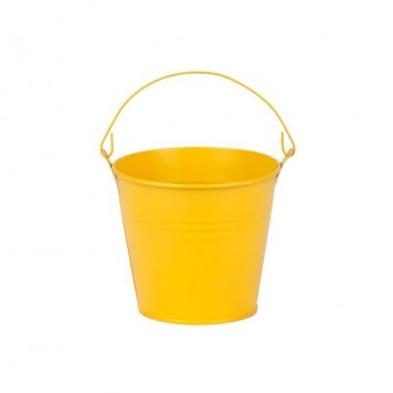 imagine produs Galeata metal 7.1x5.6cm S/10 galben mat