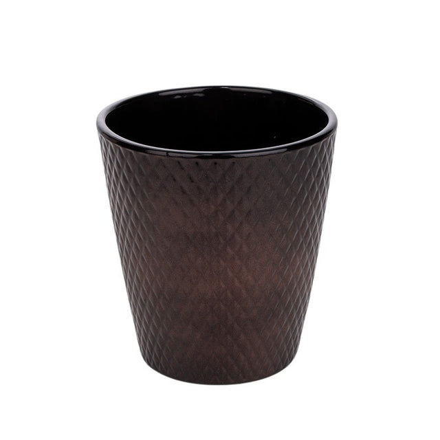 imagine produs Vas ceramic orhidee Harlekin 14cm bronz