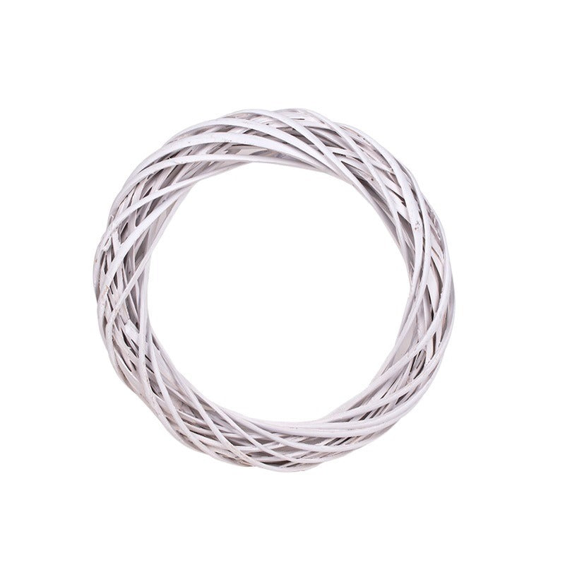 imagine produs Coronita din nuiele 30x5.5cm alb