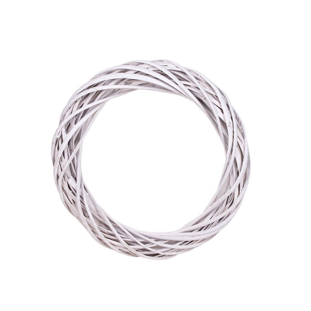 imagine produs Coronita din nuiele 30x5.5cm alb