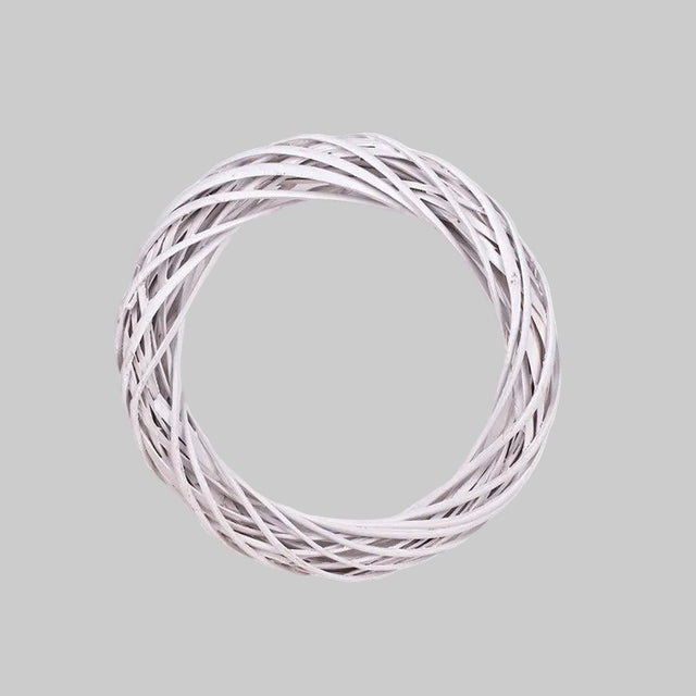 imagine produs Coronita din nuiele 30x5.5cm alb