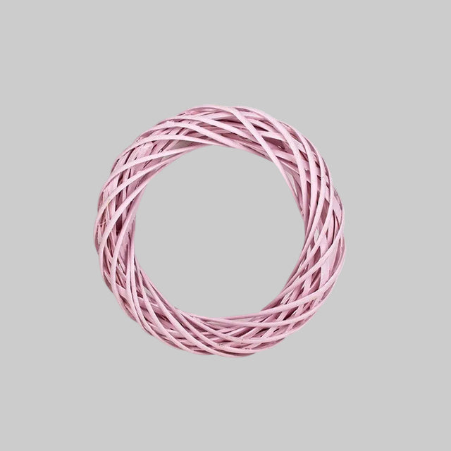 imagine produs Coronita din nuiele 25x5cm roz