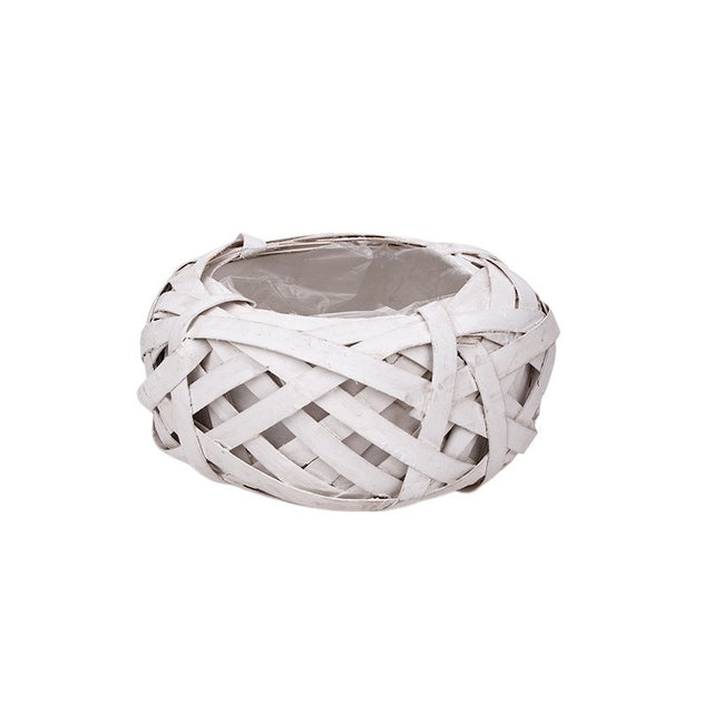 imagine produs Cuib din nuiele 15x7.5cm alb