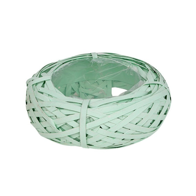imagine produs Bol din nuiele 15x7.5cm verde