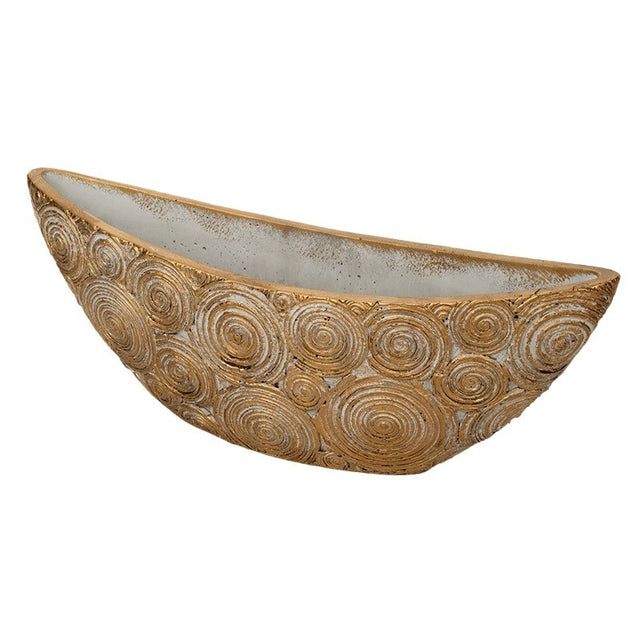 imagine produs Bol din piatra Circo forma barcuta antic auriu
