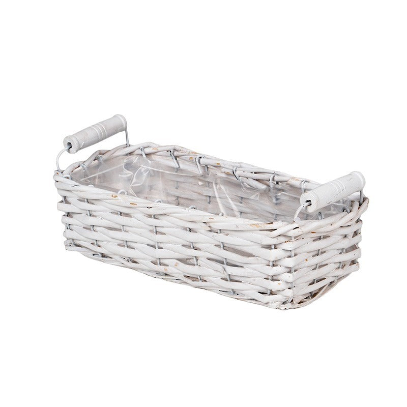 imagine produs Cos din nuiele cu manere 25,5x11x7,5cm