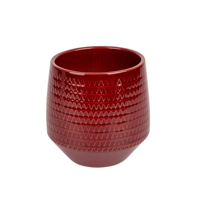 Vas ceramic orchidee Eras Abyss 14x15cm bordeaux