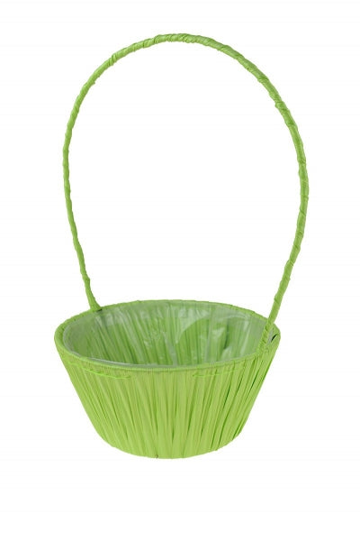 imagine produs Cos plastic cu toarta 20x10cm verde deschis