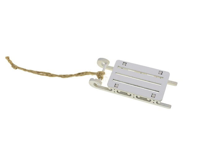 imagine produs Saniuta din lemn de agatat S/2 6x2,8x2cm alb