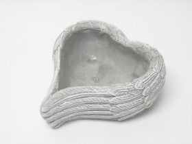 imagine produs Bol din beton forma inima 20x18x8 cm