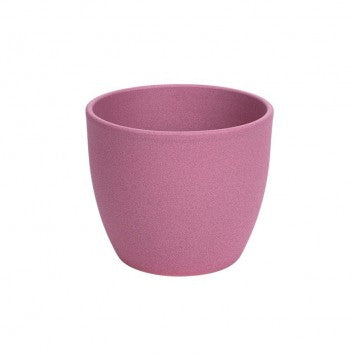 Bol ceramic Base structur 15cm roz mat