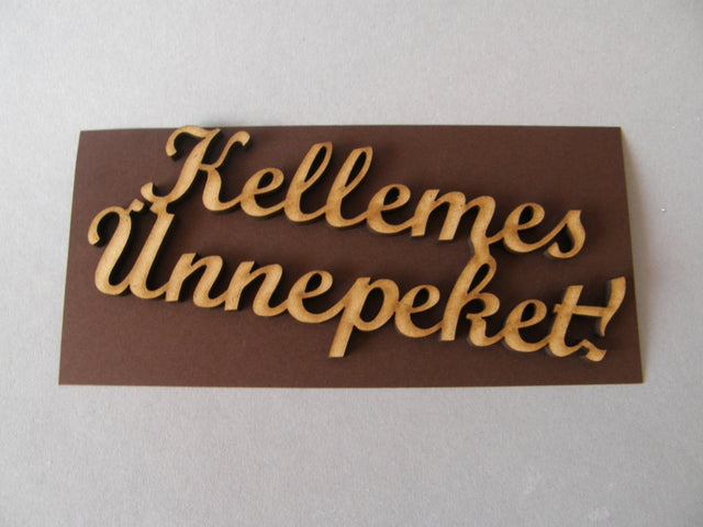 imagine produs Dec.lemn 12.5x3cm kellemes unnepeket