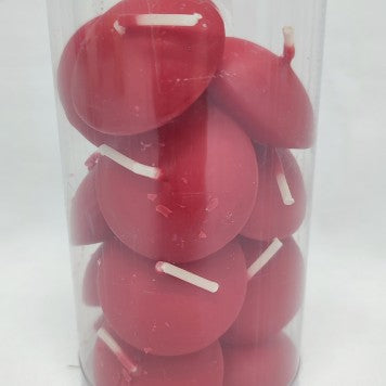 Lumanari plutitoare s/15 rosu