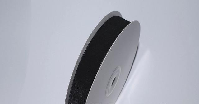 Banda decor catifea 2cmx10m negru