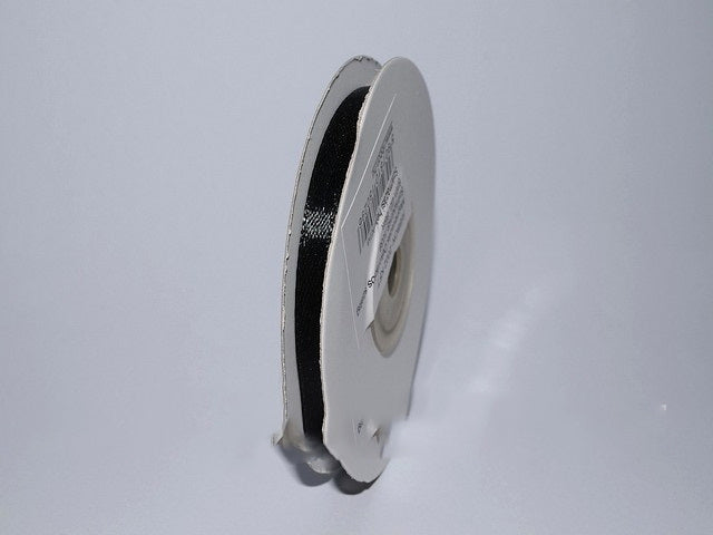 BANDA DECOR SATEN 6MMX25Y NEGRU