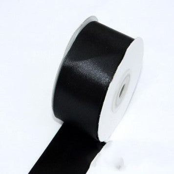 Banda decor saten 3.8cmx25y negru