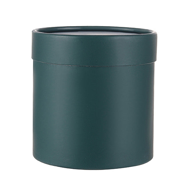 imagine produs Cutie din carton rotund 12.5x12.5cm verde inchis