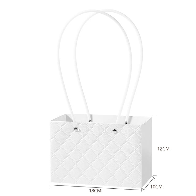 imagine produs Pungi ptrt.aranjamente florale 18x10x12cm alb