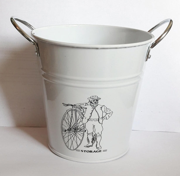 imagine produs Galeata metal cu bicicleta 13cm