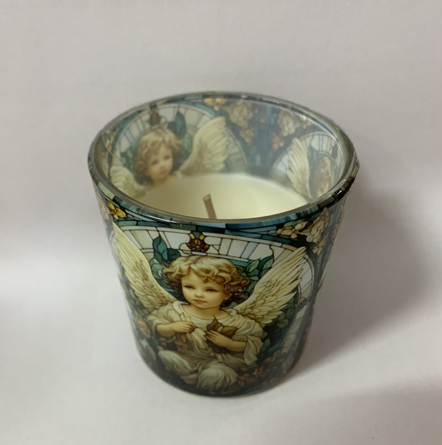 Candela parfumata in pahar Angel mosaic