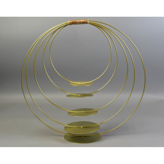 Set cerc metalic pe talpa 20/25/30/35/40cm aurii