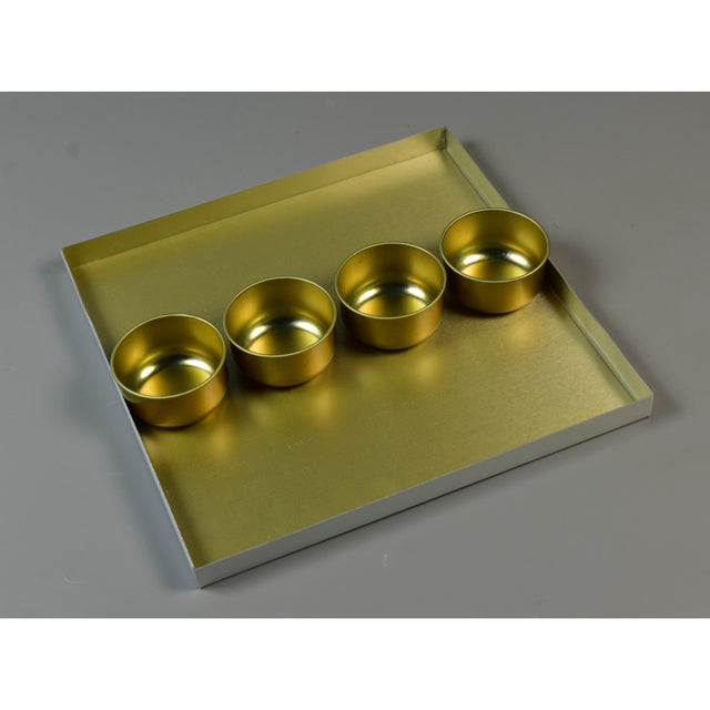 Suport lumanare metal 22x22cm