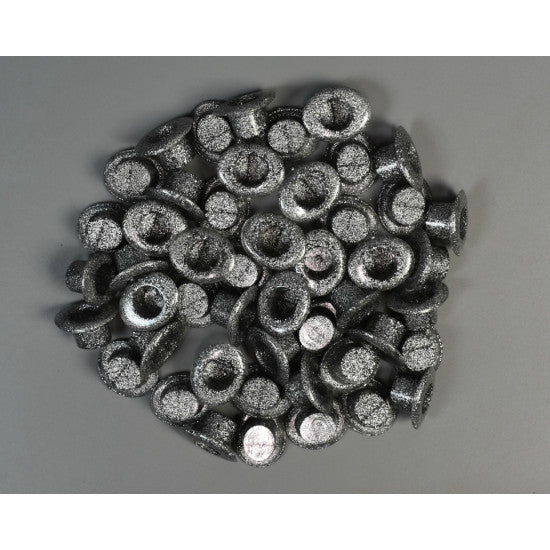 Fig. palarie 2.5x1.5cm argintiu,48buc/pachet