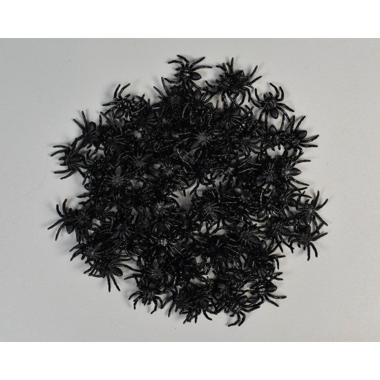 Paianjen plastic 2x2cm negru 96buc/pachet