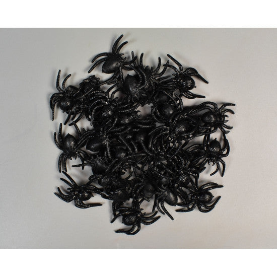 Paianjen plastic 3x4cm negru 32buc/pachet