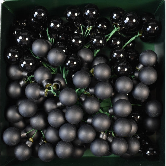 Pick glob din sticla 2cm negru mixt 144buc/pachet