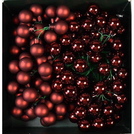 Pick glob din sticla 20mm S/144 rosu inchis