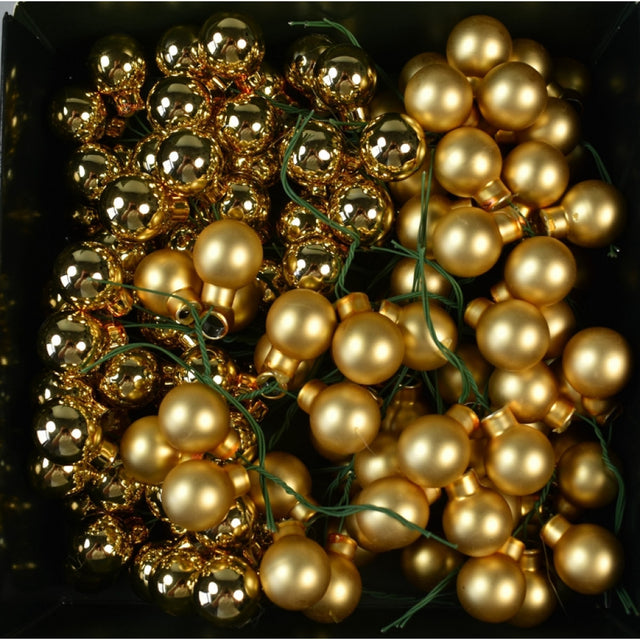 Pick glob din sticla 2cm S/144 auriu