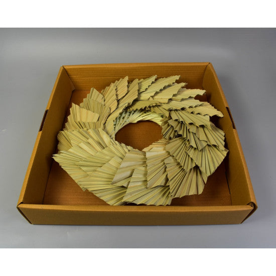 Coronita din frunze de palmier 33cm natur