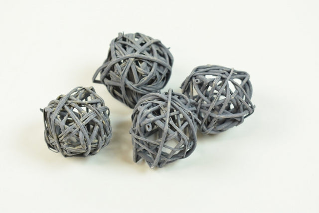 imagine produs Mingi din nuiele 3 cm vopsit albastru inchis