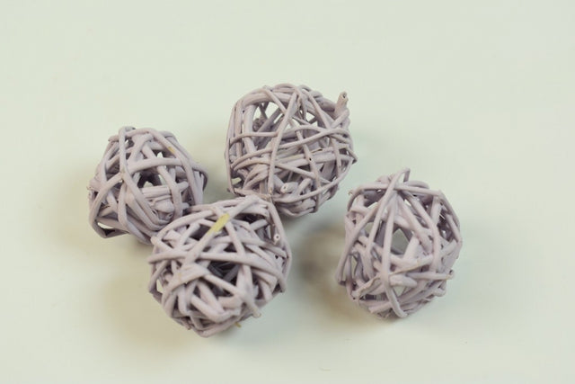 imagine produs Mingi din nuiele 3cm vopsit mov