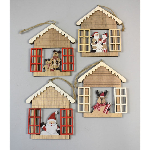 Fig.casuta din lemn de agatat 13x11cm S/4