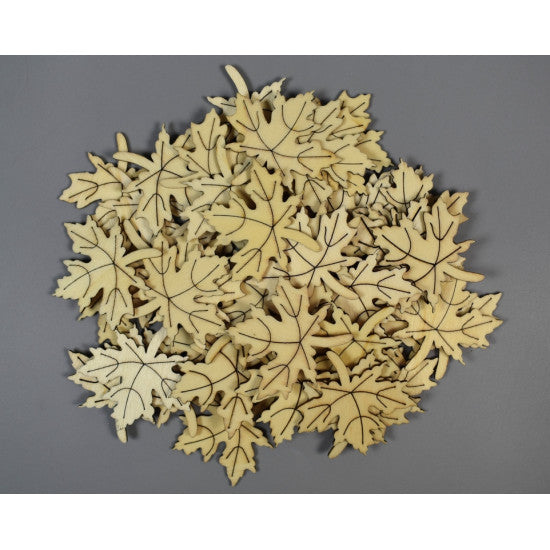 Fig.frunza de artar 4,5cm maro/natur