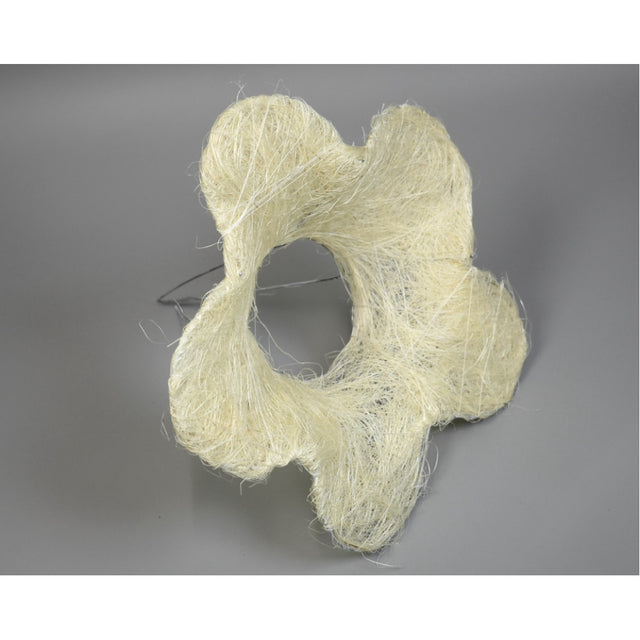 imagine produs Suport buchet sisal for.floare 25cm alb