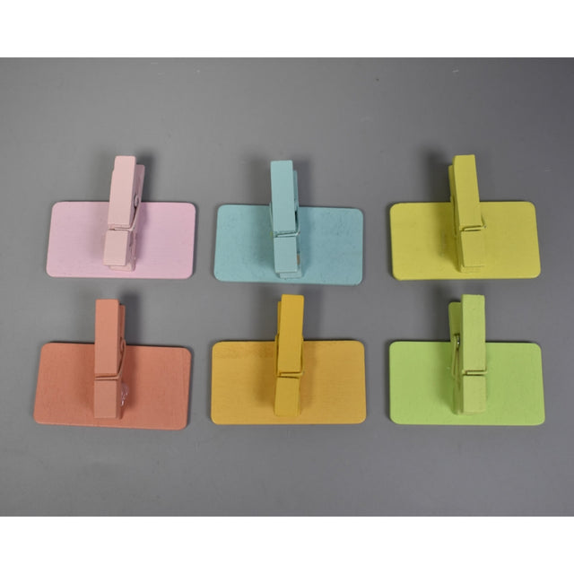 Tablite cu clame 6buc/pachet culori mixte
