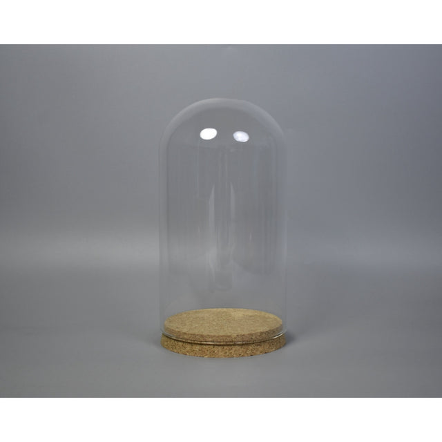 Cupola din sticla cu blat din pluta 25x12cm