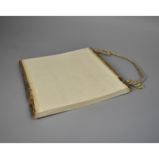 Tablita din lemn de agatat 17x17cm natur