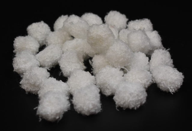 Bile casmir pufoase 2,5cm s/50 alb