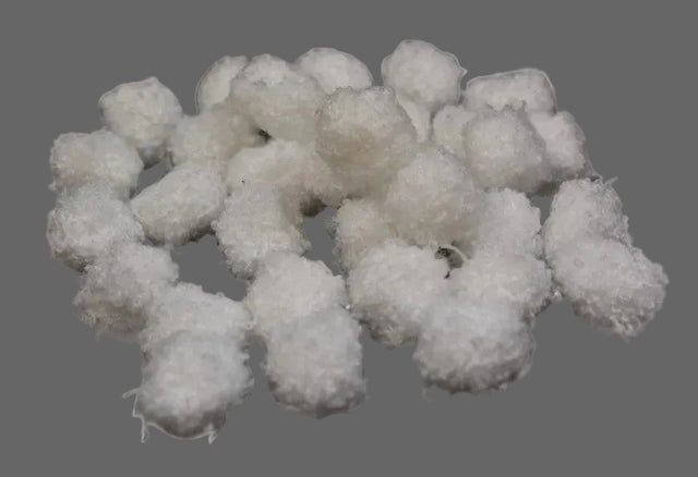 Bile casmir pufoase 2,5cm s/30 alb