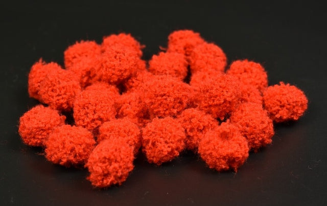 Bile casmir pufoase 2.5cm s/50 rosu