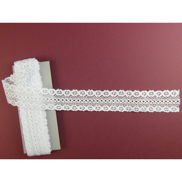 Dantela szim 4,5cm alb