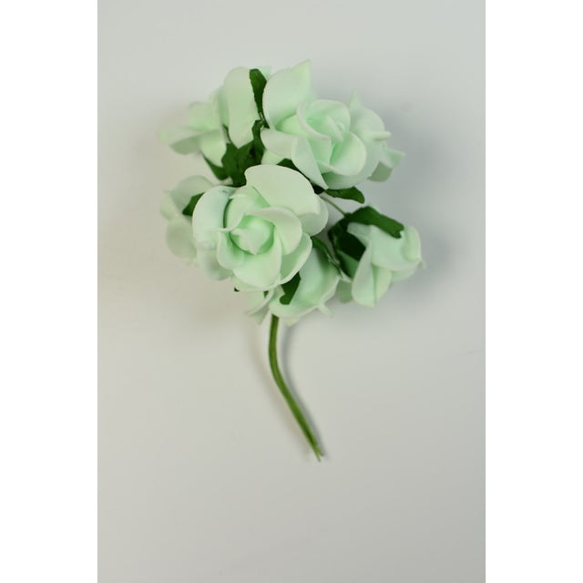 Buchet trandafir polifoam 3cm verde deschis