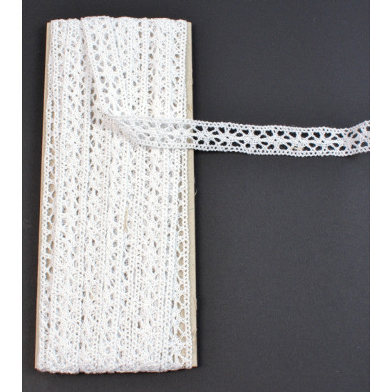 Dantela szim.1,3cm alb