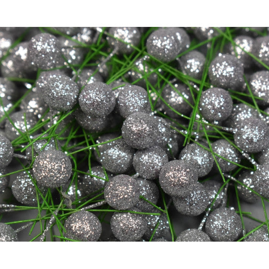 Pick bilute 1,2cm argintiu&glitter